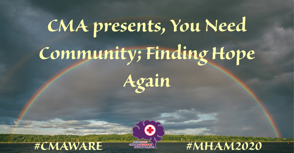 You Need Community; Finding Hope Again